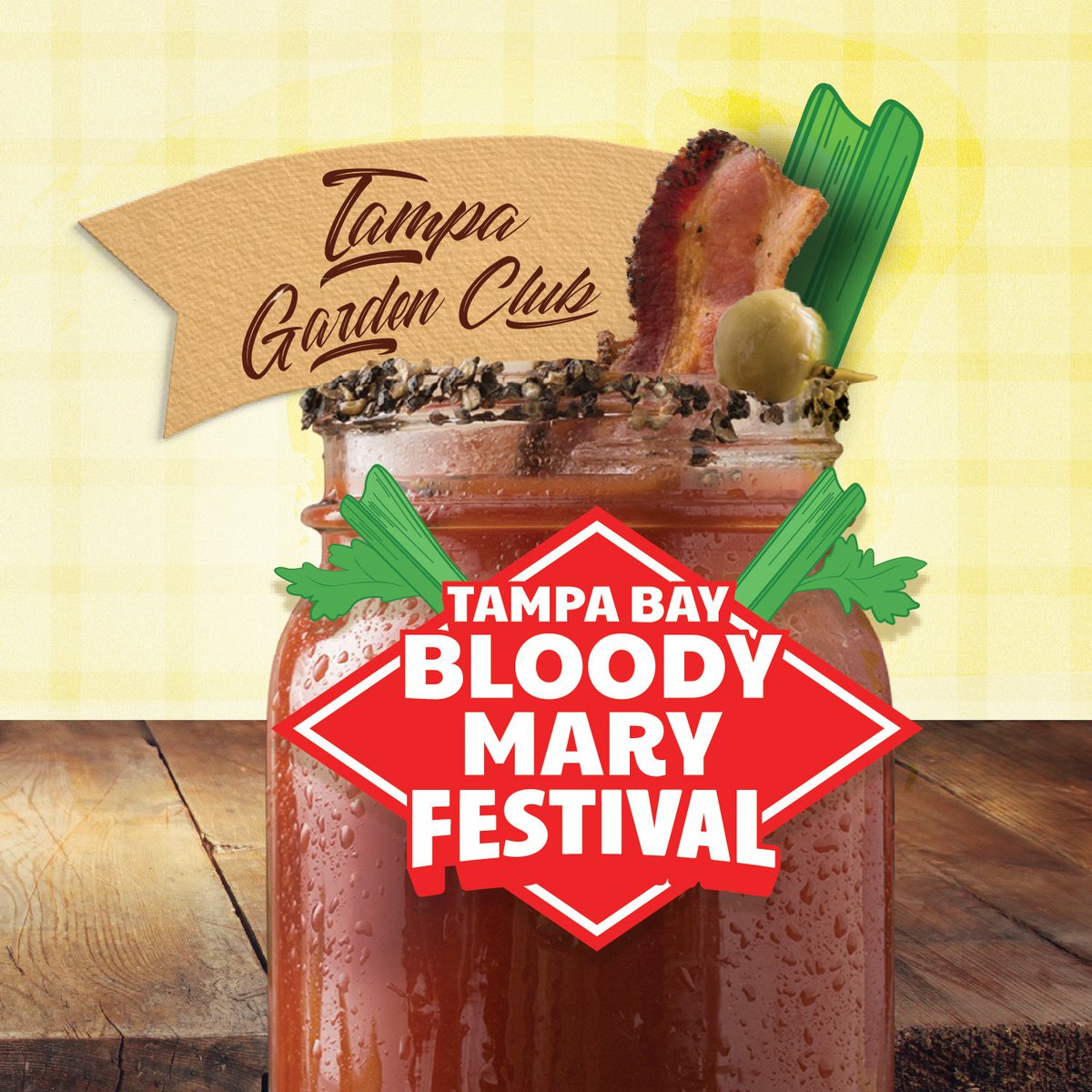 25 days till Tampa Bay Bloody Mary Festival 2019!! 🍅🏆

Help us decide who will win the golden celery award for best bloody mary in Tampa Bay! 

Do you have your tickets yet?