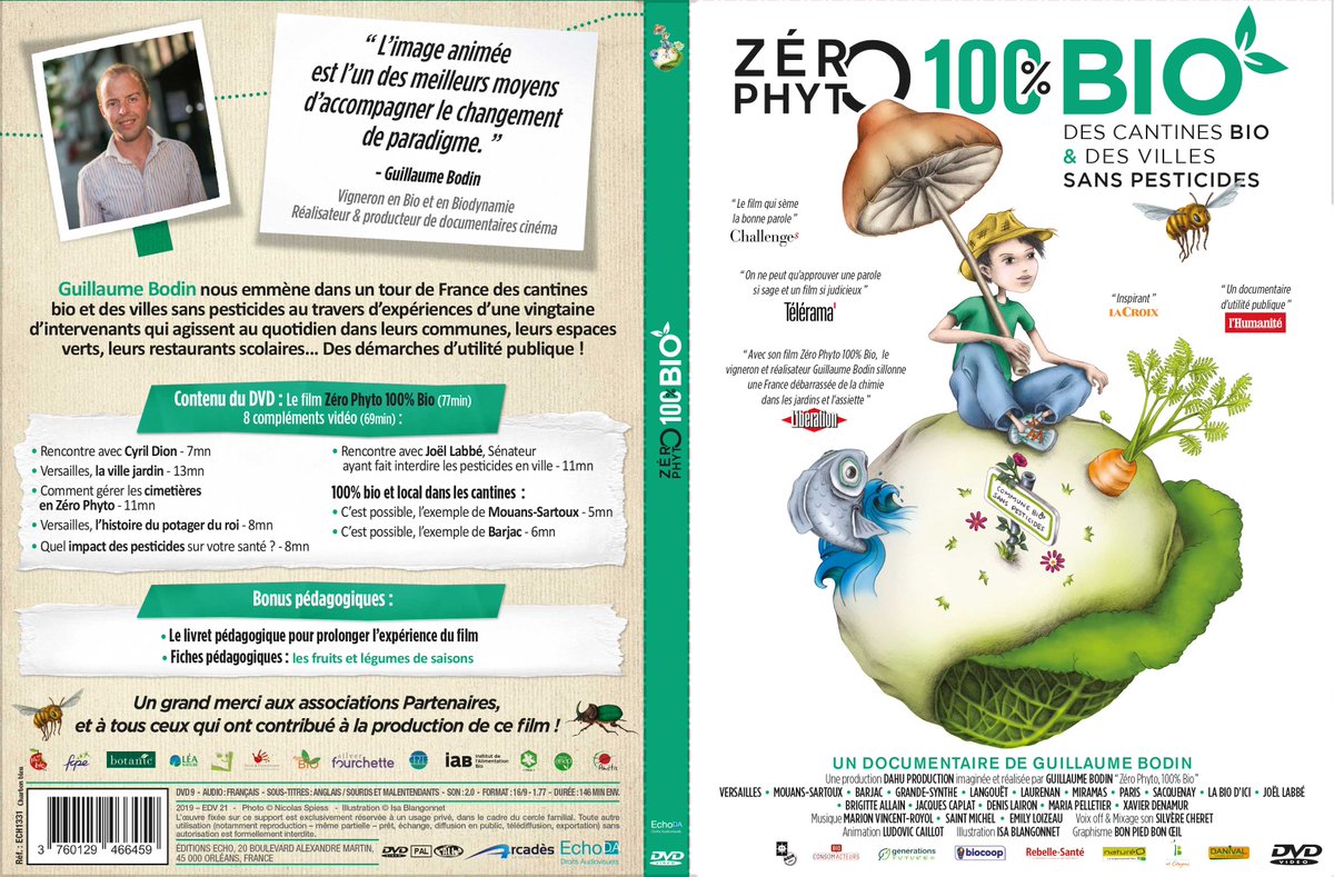 Le DVD de mon dernier docimentaire "Zéro Phyto 100% Bio" est maintenant disponible chez tous les bons revendeurs ainsi que sur mon site >> dahu.store/fr/dvd/77-dvd-… !

<a href="/Biocoop/">Biocoop 🌱</a> <a href="/botanic_fr/">botanic®</a> <a href="/JLabbeSenat/">Joël Labbé</a> <a href="/APEnvironnement/">Agir pour l’environnement</a> <a href="/bioconsomacteur/">Bio Consom'acteurs</a> <a href="/genefutures/">Générations Futures</a> <a href="/0phyto100bio/">0phyto100pour100bio</a> @LeaNature @bbcie_