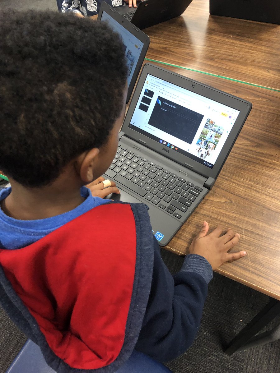 PJIteacher's tweet photo. So impressed with @mrsgranatoclass gr1 Ss for their listening &exploration skills when creating their first Google Slide! We learned to create a new project, change the theme of our slides, add a title &subtitle, create a new slide &add Google Images! #PrimaryTechnology #Google https://t.co/cdbd4RerFA