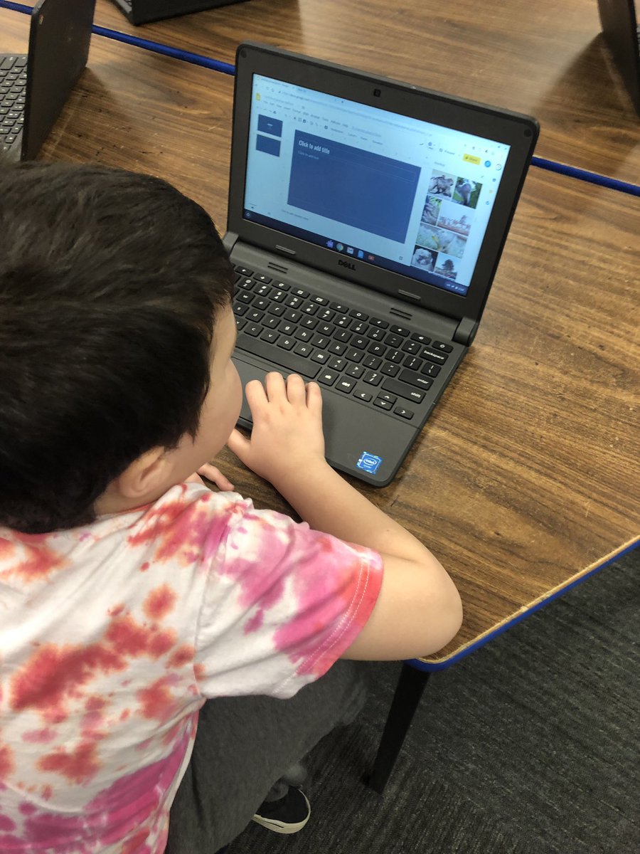 PJIteacher's tweet photo. So impressed with @mrsgranatoclass gr1 Ss for their listening &exploration skills when creating their first Google Slide! We learned to create a new project, change the theme of our slides, add a title &subtitle, create a new slide &add Google Images! #PrimaryTechnology #Google https://t.co/cdbd4RerFA