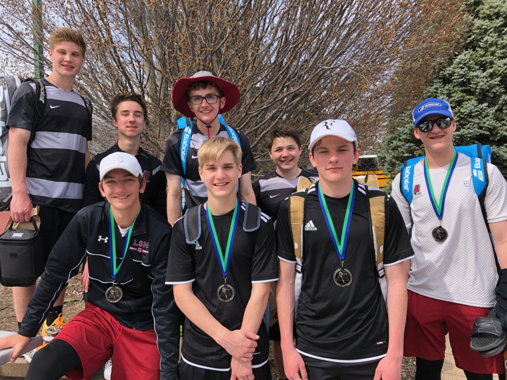 lsntennis's tweet photo. JV tennis at BSS tourn- Grant/Colby 2nd in A-flight, Matthew/CJ 2nd in B-flight https://t.co/aFmxdHIqmL