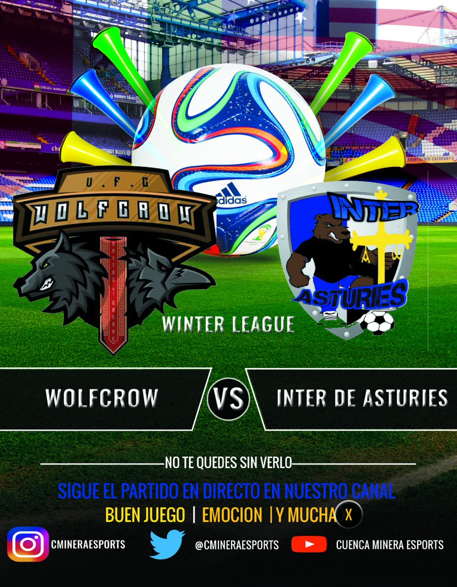 Más que un partido,más que tres puntos,más que tener el balón...aquí se juegan ambos equipos mucho.

Mucha suerte al rival 

@wolfcrow_vfc 
<a href="/interasturies/">Inter de Asturies eSports</a>