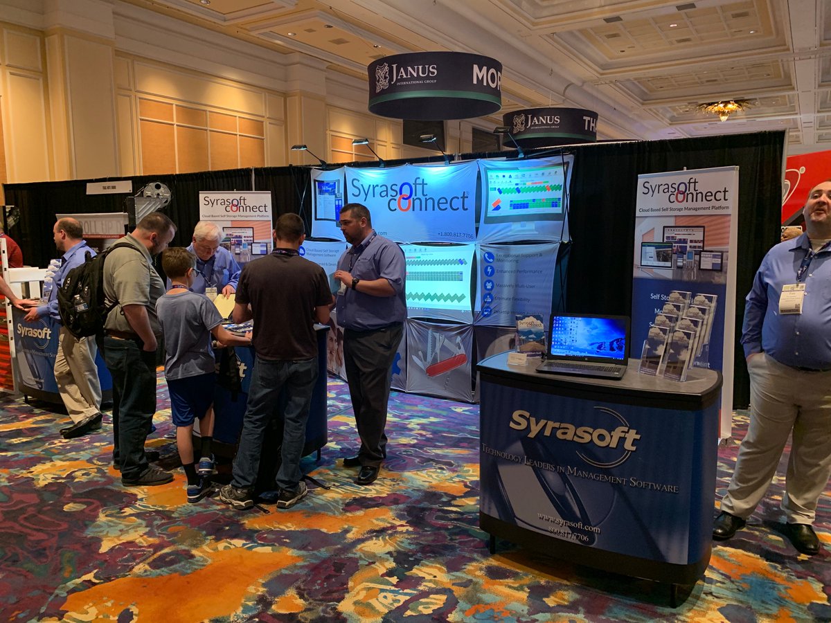 We're here in booth #904 at the 2019 Inside Self Storage EXPO! Come meet the Syrasoft team! #selfstorage #ISSEXPO