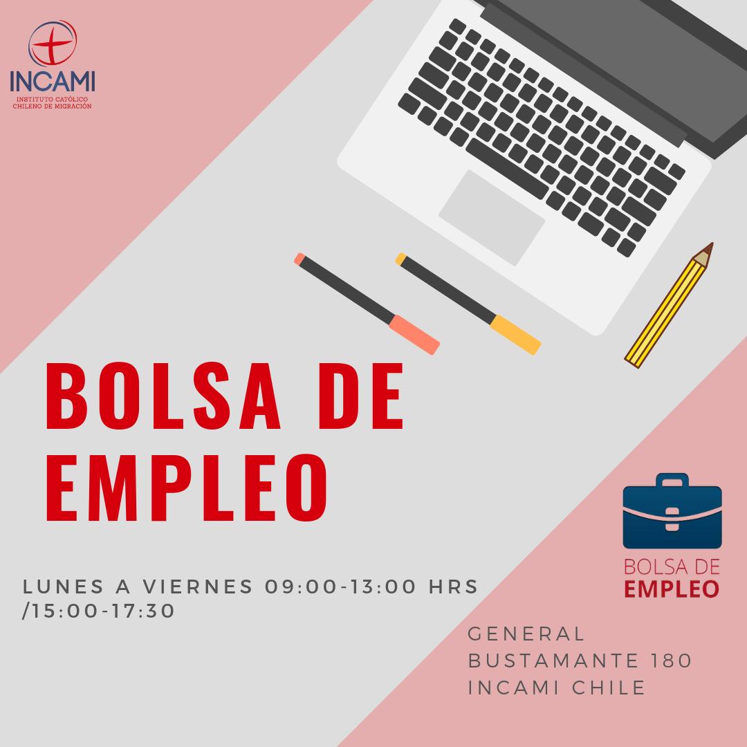📢¿Eres migrante y buscas trabajo?
Te invitamos a participar de la Bolsa de Empleo.
👉Requisitos: contar con permiso de trabajo / visa  temporaria o definitiva vigente o visa definitiva en  trámite, presentar documentos que respalden el cv 
#TodosSomosChile