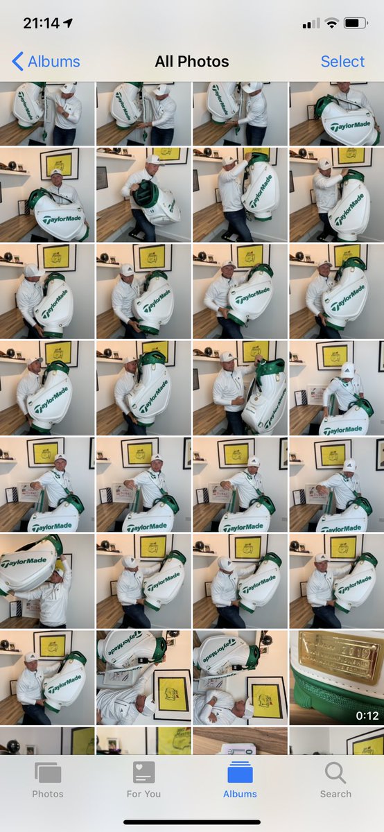 James_Robbo_PGA's tweet photo. My camera roll tonight... think I’m excited about something? @taylormade_tour @themasters @taylormadegolf @golfmatestravel 😍😂⛳️🙈🔥🎥✈️🇺🇸🌸 #Giveaway #doihavetoo #canikeepit #please https://t.co/9beicIgSVb