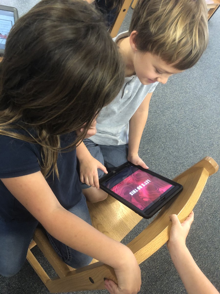 Cass_Stewart's tweet photo. The collab among our 2nd Grade Tech Wizards was just fantastic! Growth Mindset to learn @apple Clips with the #EveryoneCanCreate Video iBook! Students explored and made a first video! Airdroped it and all!!! Wait till the next meeting- ๐๐ป #RJLtechwizards #VCSApple https://t.co/eo75i7uTgG
