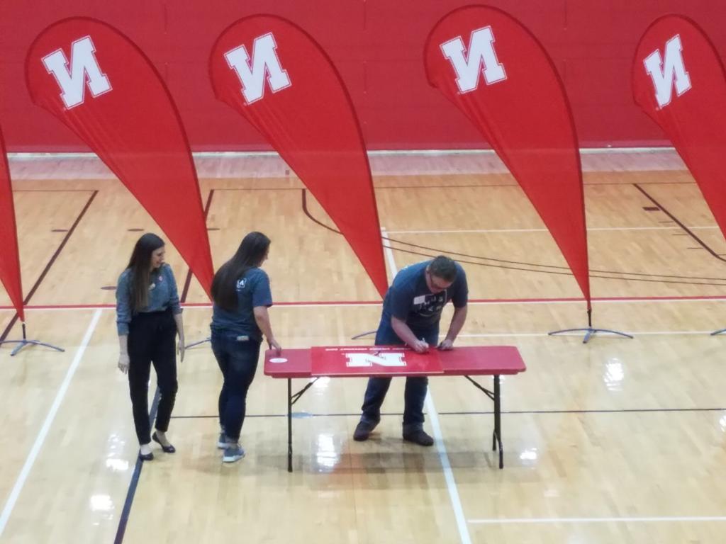 mvraiders's tweet photo. Seniors Tristin Smith and Sydney Veldhuizen signed to UNL this afternoon!! #WeAreMedicineValley #StateFFAConvention https://t.co/YSCpDwUFJE