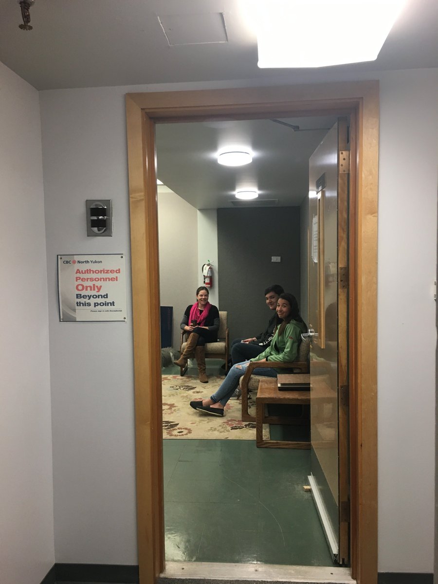 Our students and staff were featured this morning in an on air interview <a href="/CBCNorth/">CBC North</a> to talk about their unique on-the-land experience last week where they were engaged in place and land based learning and harvested a bison.  #yukonways #connectandengage #developanddesign #pride