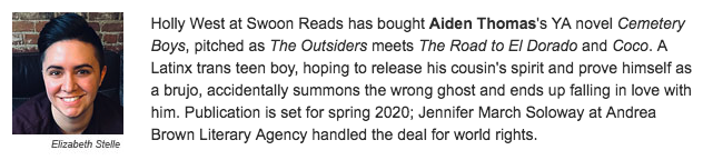 OMFG I FINALLY GET TO SCREAM ABOUT THIS BOOK!!! I CAN'T WAIT FOR Y'ALL TO MEET YADRIEL AND JULIAN IN 2020!

#CemeteryBoys is a Day of the Dead LGBTQ* paranormal romance. it's #ownvoices and features Yadriel, a LATINX, GAY, TRANS BOY!