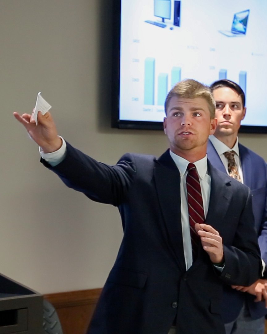 carson_newman_u's tweet photo. Today was our Business Department's Venture Capital Fair, and the students rocked it!
Undergrad business students had to seek mock investments from real area business leaders β #sharktankstyle! Check it out: https://t.co/6dwiHbGwQ3 #carsonnewman #businessschool https://t.co/C5V9QC6KkH