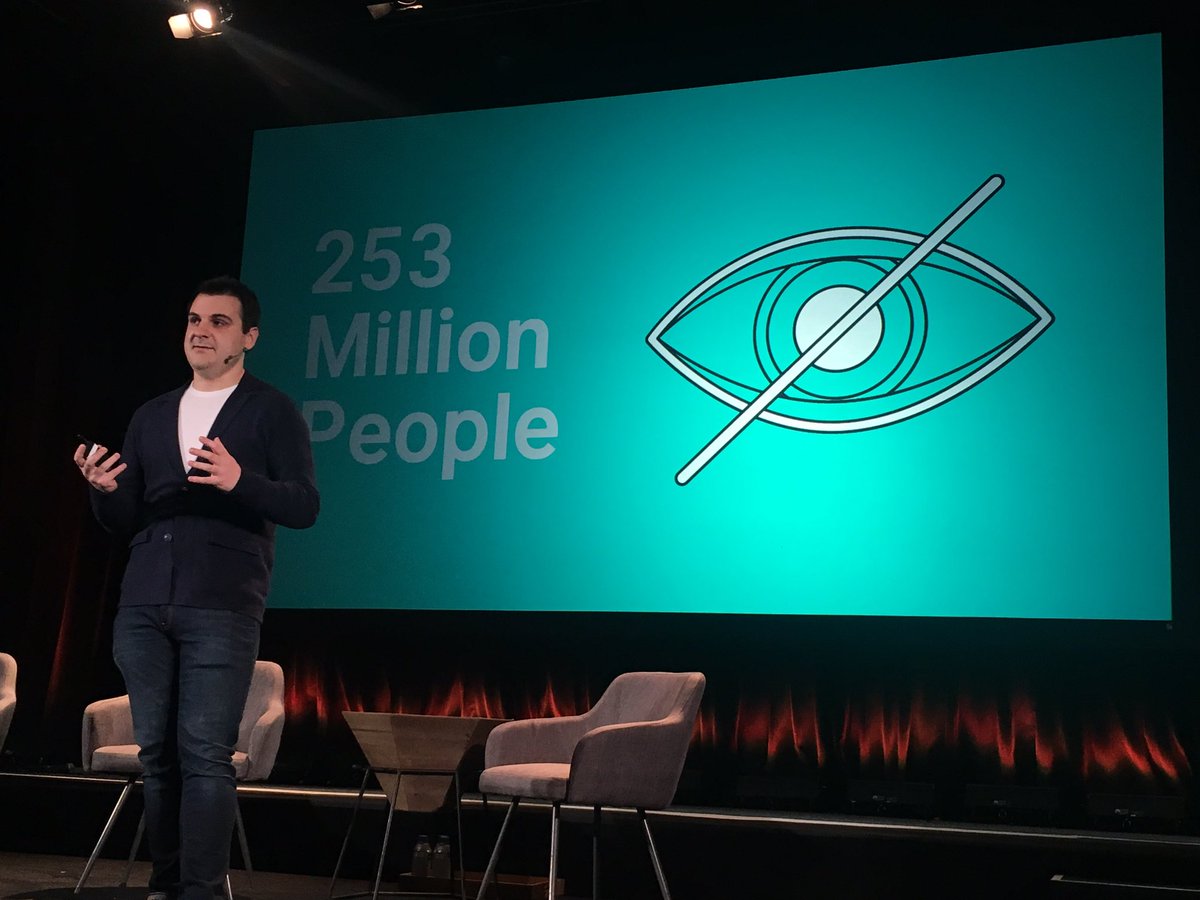 .<a href="/WayfindrStd/">Wayfindr</a> aims to support the over 250 million visually impaired people worldwide. Check out the demo of their audio tool for the visually impaired in the side gallery @tiernankenny #AGG19