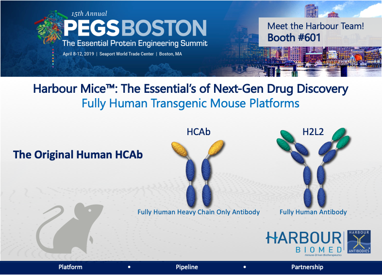 Harbour BioMed (@harbour_biomed) on Twitter photo Next week the Harbour Team will be attending #PEGS19. Stop by Booth #601 to learn about the Harbour Mice™ and how #HarbourMice can advance your antibodies to human clinical trials. #FullyHuman #TheOriginalHumanHCAb
For additional information, email contact@harbourbiomed.com Next week the Harbour Team will be attending #PEGS19. Stop by Booth #601 to learn about the Harbour Mice™ and how #HarbourMice can advance your antibodies to human clinical trials. #FullyHuman #TheOriginalHumanHCAb
For additional information, email contact@harbourbiomed.com