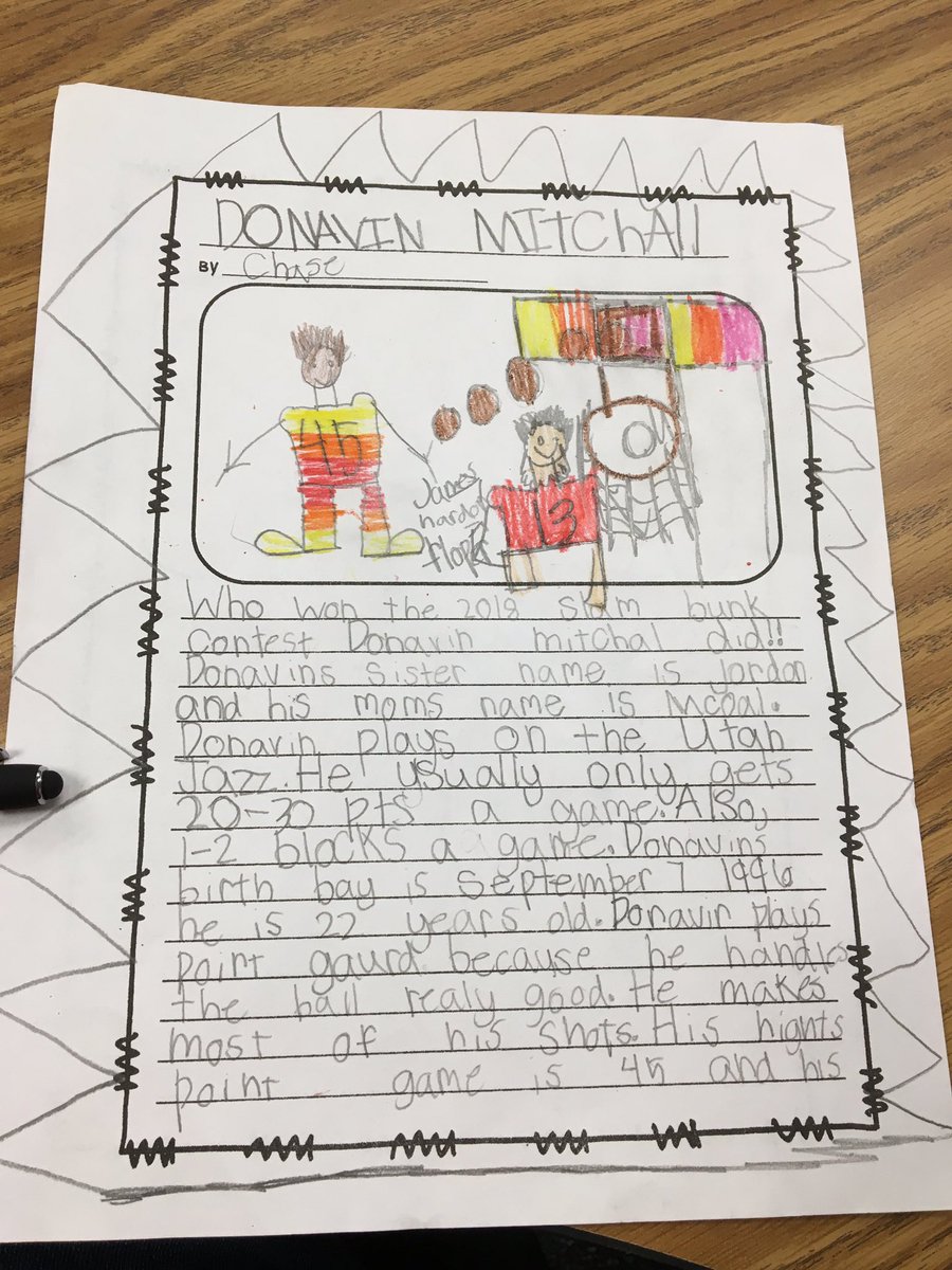 staceymcginnis5's tweet image. Help a 2nd grd teacher out @spidadmitchell please come to St. George to meet my boys who will only write about you! I have the writing to prove it.Even fiction stories are about you.First day of school and they told me all about DM,crazy! I will buy you dinner! #hero#kidfans4life