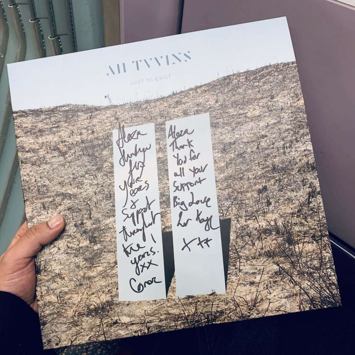 alxcia's tweet photo. Thanks @alltvvins for throwing such a cool album listening party. Truly loving the record, and may #JustToExist be the second success of so many more. https://t.co/M5zIZvqgjL