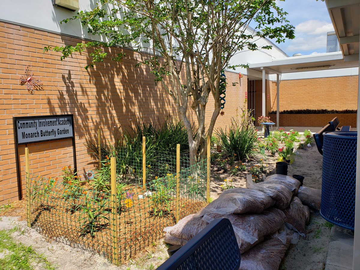 Cahillmomof6's tweet photo. I love, love, love walking through the beautiful gardens put together by our own Community Involvement Academy. 💖 What a perfect place to sit &amp; reflect after testing. @DMS_CHARGERS @kldreal #ChargerPride #DMSISWHEREITSAT  #DMSCommunityInvolvementAcademy #SuperStars  #ThankYou https://t.co/3pObXK0cPS