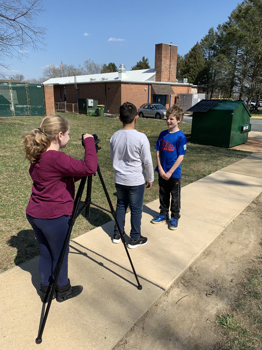 Mrs_Johnson_4A's tweet photo. Day 2 of EdTV for HEY Day! Scavenger Hunt! Filming different types of shots. Pictured: close up, worms eye view, shoulder view, and birds eye view shots! The kids did great and had so much fun! #soarHeritageSOAR #heritageeagles #weareredclay @ConlinPrincipal @EDTV_RedClay https://t.co/SX5Zf0RRUU