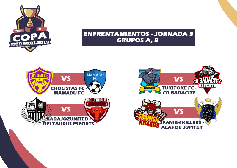 ▶️ENFRENTAMIENTOS DE LA ÚLTIMA JORNADA DE LOS GRUPOS: A, B.