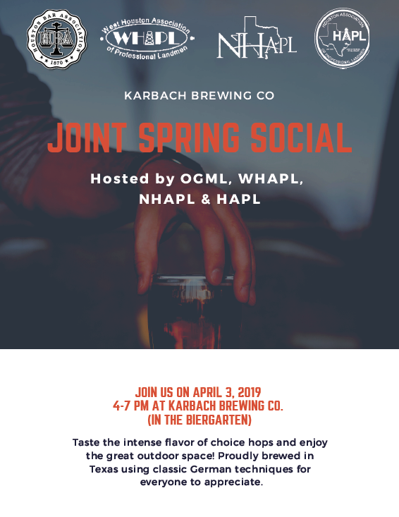 Hoppy Wednesday! Tonight is the Joint Spring Social in Houston! Come join the Holland Team and hundreds of your closest landman friends in the Karbach Brewery Biergarten for Texas brewed beers! Hosted by HAPL, NHAPL, WHAPL &amp; OGML #oilandgas #hollandservices #Houston