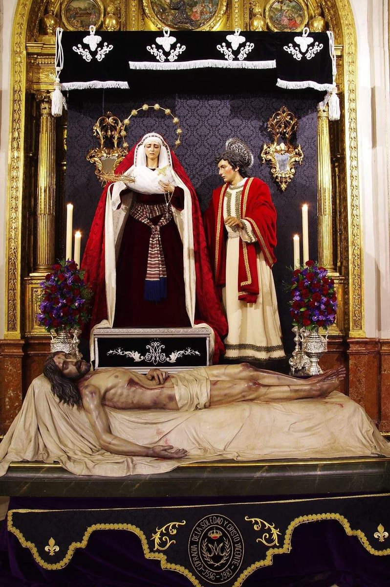 Solemne Triduo en honor del Santísimo Cristo Yacente, San Juan Evangelista y Nuestra Señora de la Soledad.
Se celebrará del viernes 5 de abril al domingo 7 de abril a las 20:30 en la Basílica Menor de San Ildefonso.
Predicador: Rvdo. D. Blas Pegalajar González.