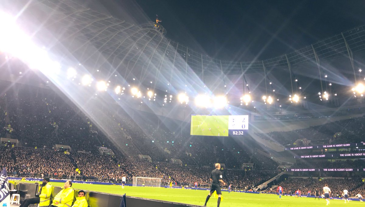 TelTalks's tweet photo. #thfc 2-0 #cpfc Up The Spurs! #Block119 https://t.co/S7JQMVW84R