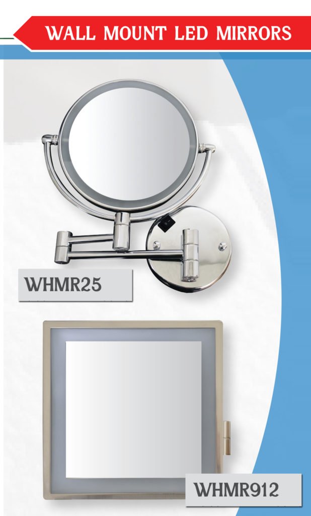 Perfect for a bathroom or dressing room: Whitehaus Collection®’s <a href="/WhitehausC/">Whitehaus Collection</a> free-standing and wall mounted mirrors have a sleek and modern look, feature LED lighting and provide 5x magnification.
whitehauscollection.com/product-catego…