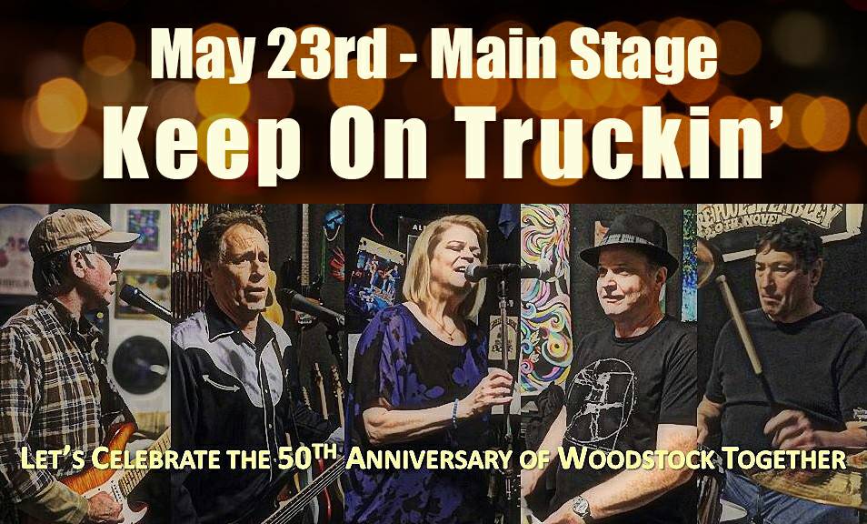 We're kicking off the fair with a BANG this year!
Keep On Truckin' will be providing you with the sounds of Woodstock with their tribute to all things rock, blues, funk, and r&amp;b! 🎸🎶
Don't miss out on the peace, love, and happiness that is included with admission, on May 23rd!
