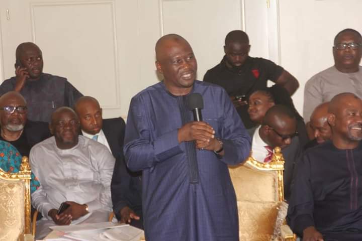 GovWike's tweet photo. "We must make the state move forward . We must not continue  to de-market  the state. I cannot stay beyond 2023, but Rivers State will continue  to be. If you believe you are from Rivers State, end this now",  he said.
#WikeRe-Elected https://t.co/DPApAsfV7l