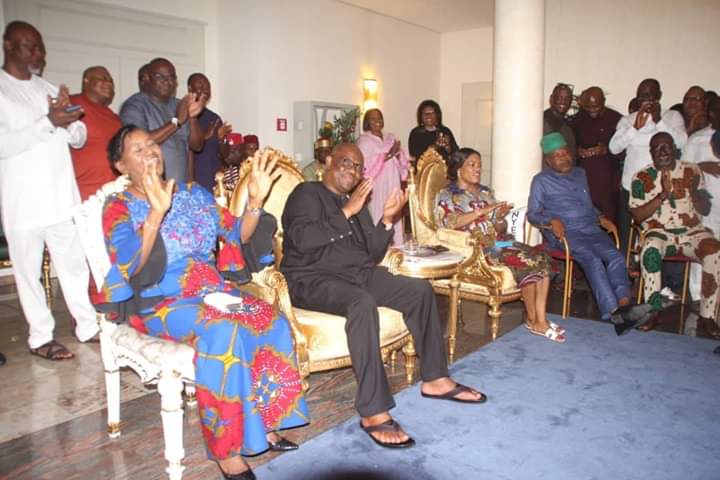 GovWike's tweet photo. "If anybody does anything  contrary as a member of the House of Assembly, House of Representatives, Senate, the blood of those who died will visit them. I will never betray PDP.
#WikeRe-Elected https://t.co/26VHyK8gzh