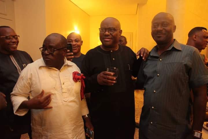 GovWike's tweet photo. "If anybody does anything  contrary as a member of the House of Assembly, House of Representatives, Senate, the blood of those who died will visit them. I will never betray PDP.
#WikeRe-Elected https://t.co/26VHyK8gzh