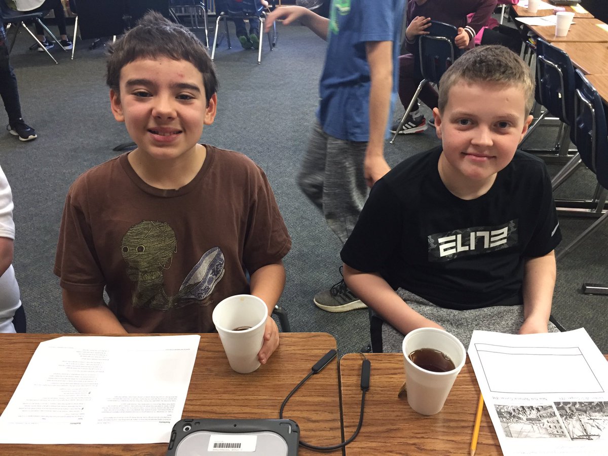 TeamNolan3's tweet photo. Learning about the Boston Tea Party today, we wanted to see what this liber-TEA is all about 😉☕️🇬🇧🇺🇾 https://t.co/R0STK2ilyo