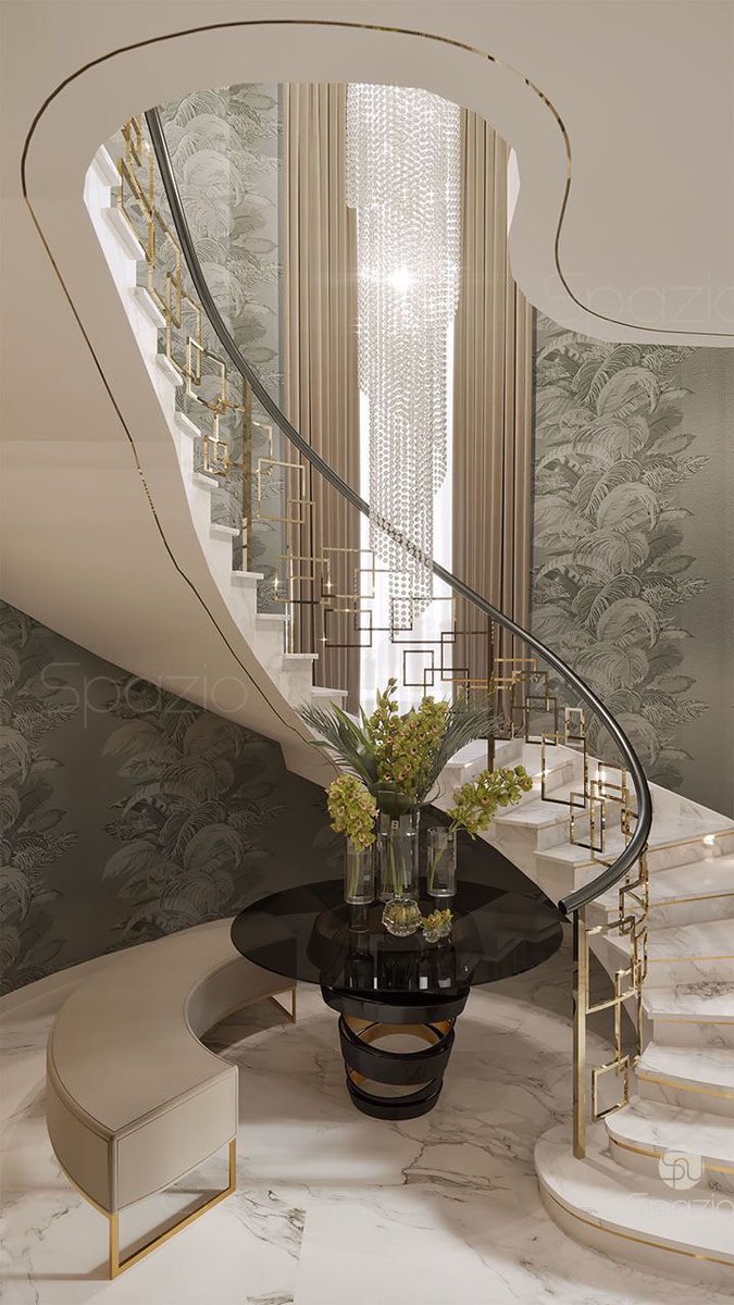 آدم تصميم داخلي 在 Twitter 上 بغض النظر عن رأيي الشخصي في الدرج المدور تنفيذه يحتاج معماري فنان ومقاول نحات جمال إنسيابية الدرج المدور ليست فقط في ذات الدرج بل في موقع