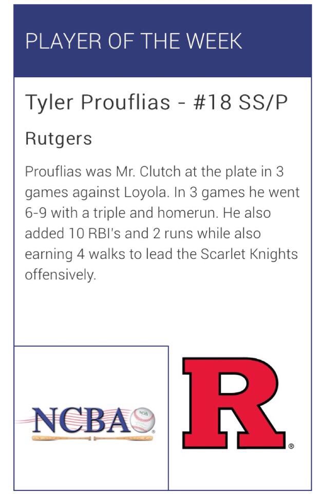 Rutgers Club Baseball tweet media