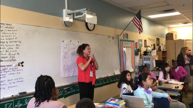 OCPSnews's tweet photo. Mrs. Zarrilli at @Millennia_OCPS learned today that her classroom will be given a summer "makeover" by @myCFE! We can't wait to see the before/after photos in August... congratulations and thank you to our #PartnerinEd CFE! https://t.co/8bcPmU1Zo6