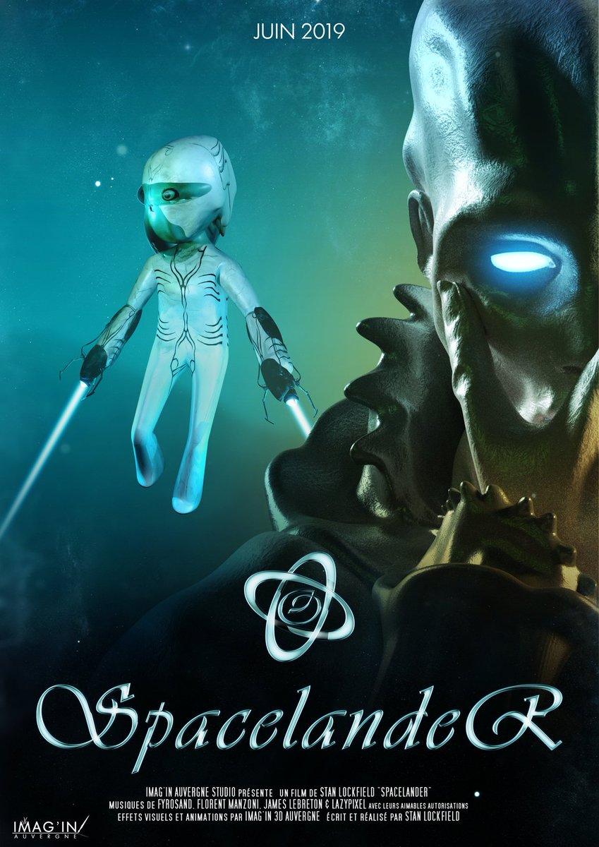 Pixellerie_Cine's tweet photo. SPACELANDER court-métrage 2019
Produit par IMAG'IN Auvergne
Avec un gros casting musical, dont @JamJamArnold , Florent Manzoni et Lazypixel. https://t.co/Rw6e2VLLyB