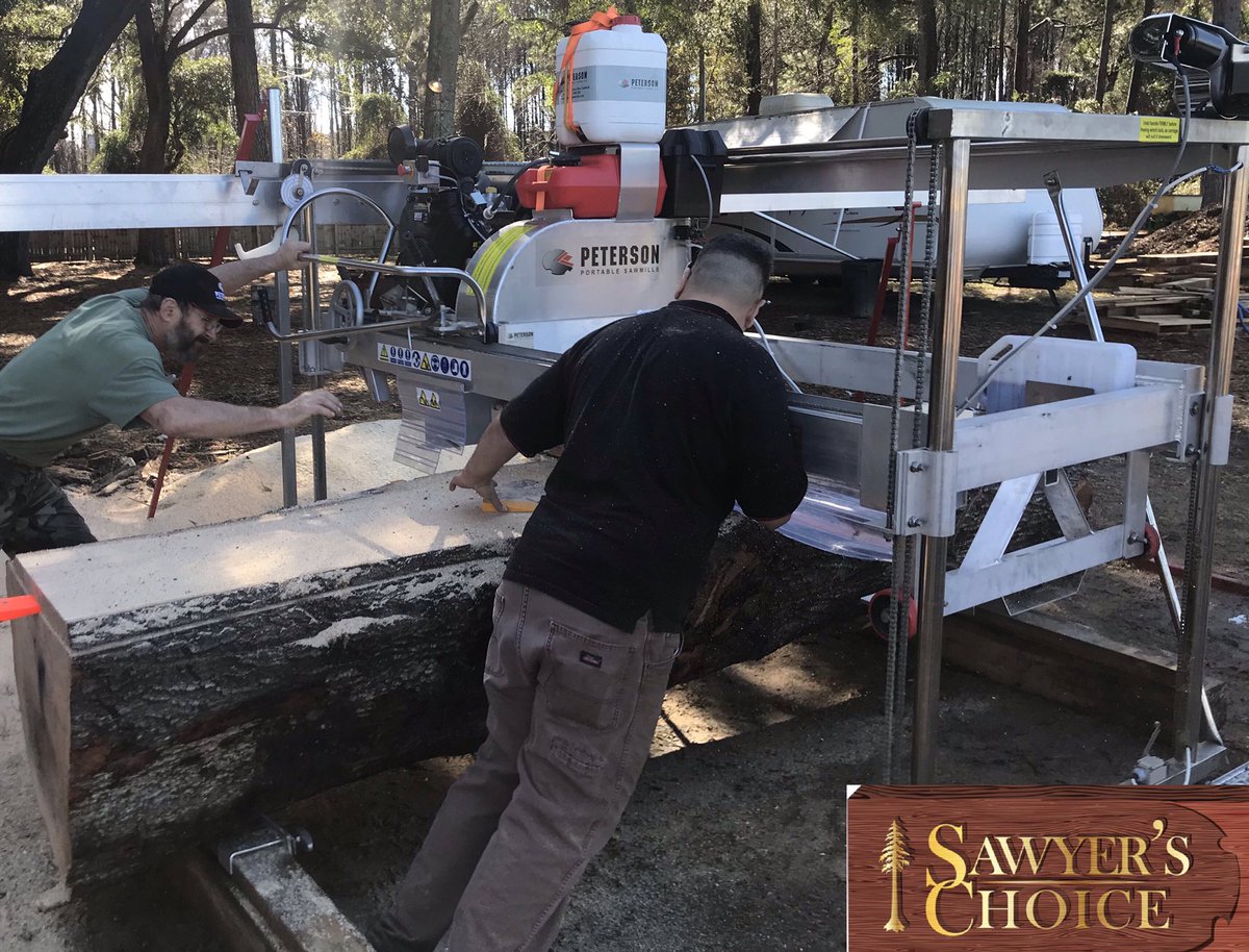 Interested in those top notch Live Edge Slabs? Say no more, the Peterson DWS, the Machine for You! And if you’re not looking to dedicate your mill to slabs, then the Slabbing attachment is what you need for your WPF!#PetersonPortableSawmills #OnlyAtSawyersChoiceUSA