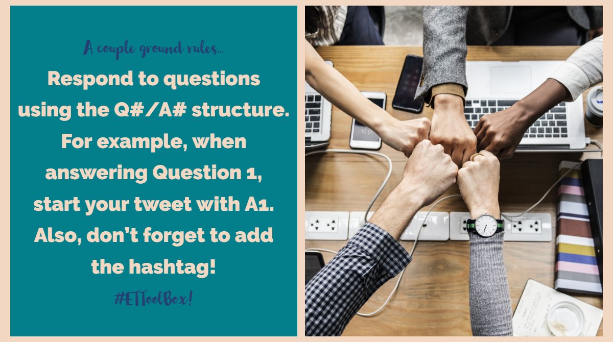goffredisetgo's tweet image. Just a couple guidelines before we get started with our #TwitterChat! #ETToolBox