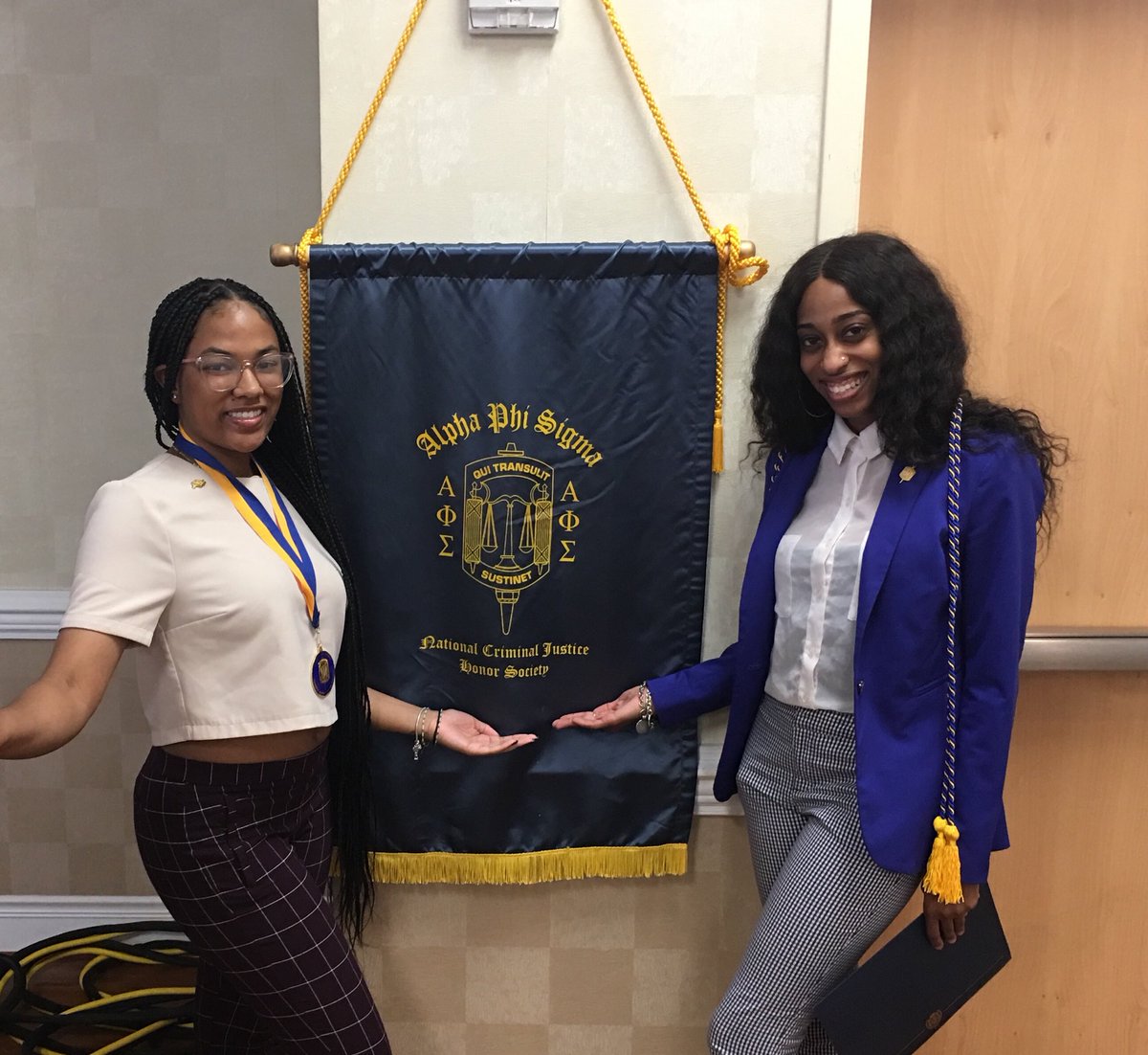 Isis_Naima's tweet photo. It is my pleasure to introduce the newest members of Alpha Phi Sigma, the National Criminal Justice Honor Society!  #VSUExcellence https://t.co/nHxydKLoZj