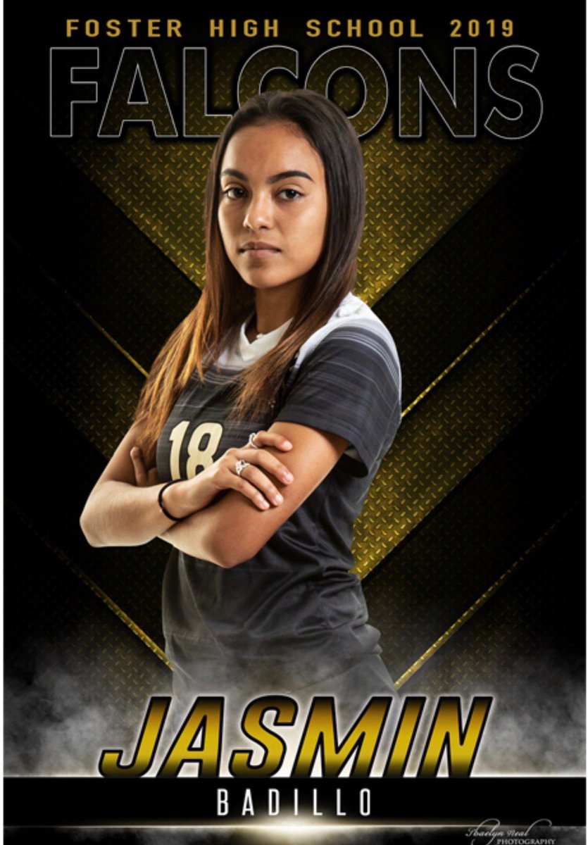 FosterSoccer's tweet photo. Big CONGRATULATIONS to ⁦@jasmin_badillo⁩ for breaking the school record for most goals in a season w 55, 40 of those in district! What a way to end your high school soccer career!💛⚽️🖤#ptn #fosterproud #shesabeast https://t.co/qK0MayzmfO