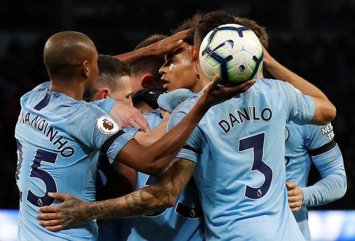 Celebración de uno de los goles.