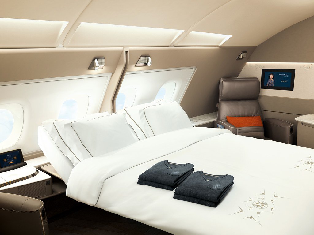 CNTraveler's tweet photo. Singapore Airlines' new first-class suites are basically hotel rooms in the sky https://t.co/wKuC6kVQyj https://t.co/BnCZoyzmFv