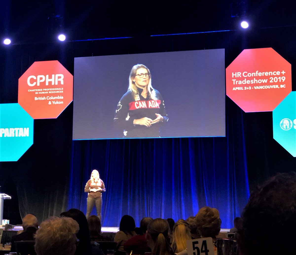 Canadian #Olympics #gold medalist, <a href="/wick_22/">Hayley Wickenheiser</a>: "Be able to let go when you need to. Be able to #adapt. And remember: #pressure is a #priviledge."

#HRCONF2019 #HumanResources #HRsuperhero #goforgold #7simplemachines <a href="/cphrbc/">CPHR BC & Yukon</a>