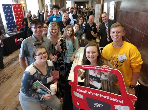 TescottSAFE's tweet photo. Bennington and Tescott SAFE had an amazing time at the 25th annual Transportation Safety Conference in Wichita! Can’t stop talking on the way home, we have so many new ideas and we CAN NOT wait to put them into motion. 
Stay tuned for more pictures and behind the scenes bloopers! https://t.co/CerMBu9o8e
