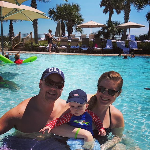 NickHolmes86's tweet photo. 🚨Only 2 days of paternity leave left🚨 Soaking up the last few moments with these two. First pool day for the little guy⛱ https://t.co/OJHQHhwb4x