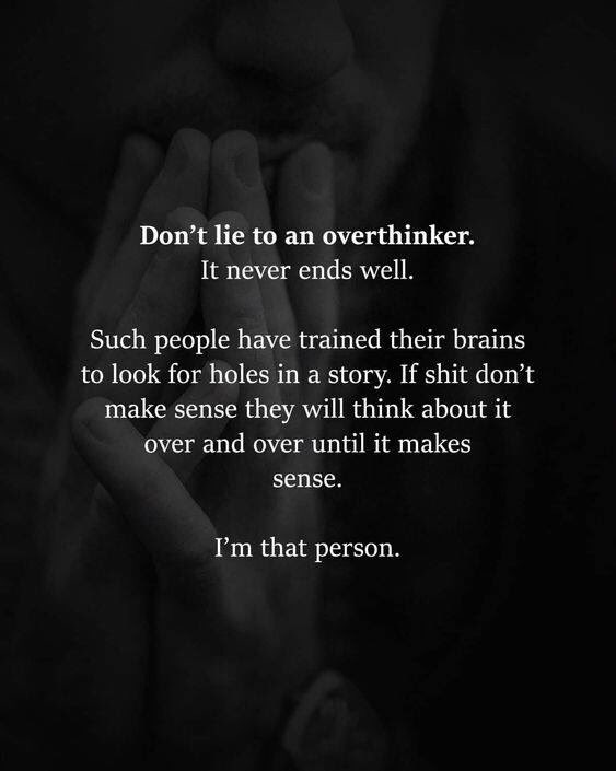 TrutherUfo's tweet photo. Lots o’fucking luck to you if you do it, too...cuz broken trust ain’t repairable with an overthinker either. https://t.co/GyAo4v8EBd