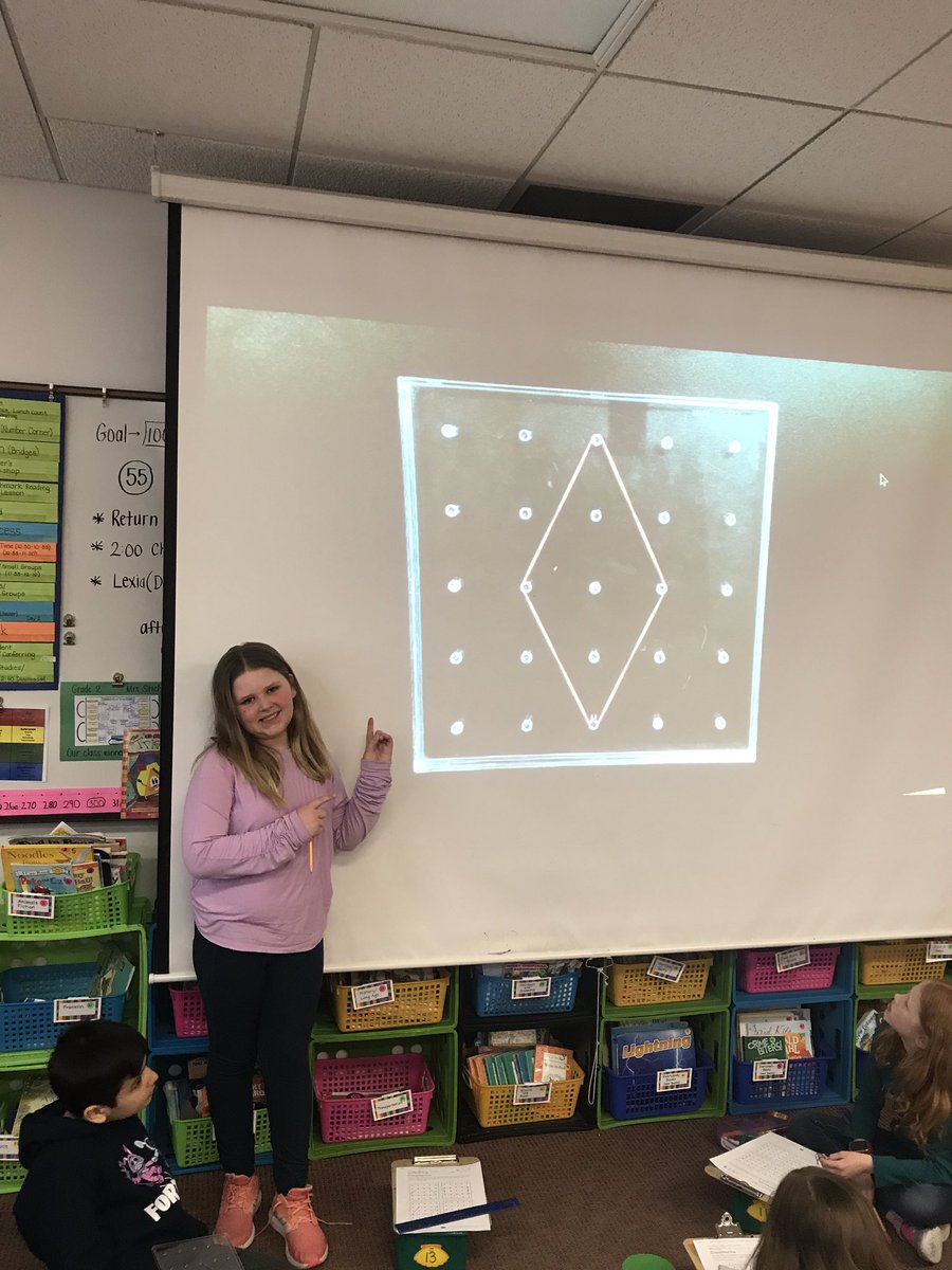 MrsStich2ndSGR's tweet photo. Look at these great examples of quadrilaterals! Way to go, Lauren, Aisha, Wyatt, and Claire! #goodmodels @sgrspuds @MoorheadSchools https://t.co/5dfAaQF2q7