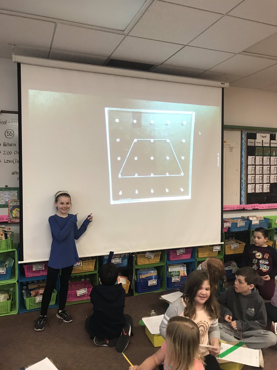 MrsStich2ndSGR's tweet photo. Look at these great examples of quadrilaterals! Way to go, Lauren, Aisha, Wyatt, and Claire! #goodmodels @sgrspuds @MoorheadSchools https://t.co/5dfAaQF2q7