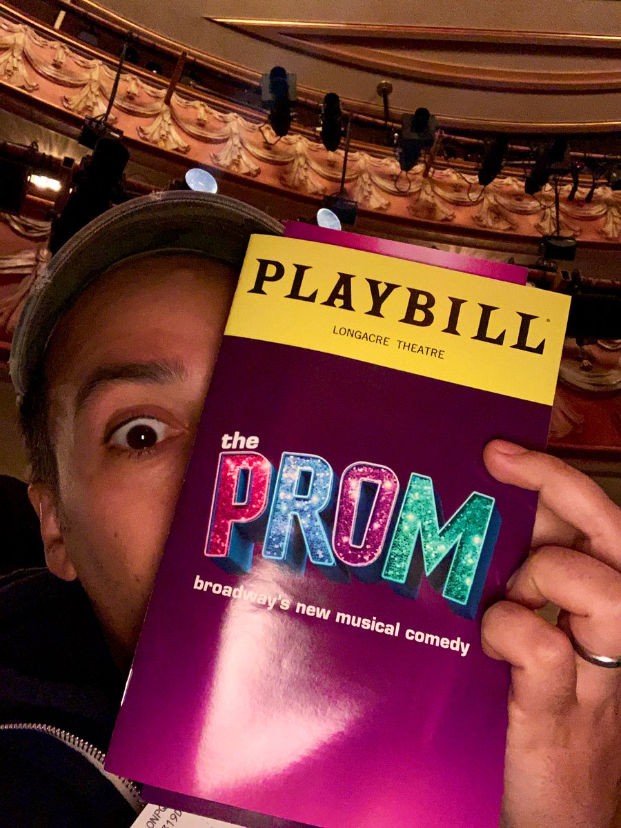Lin_Manuel's tweet photo. Little late to @ThePromMusical but I’m so glad I made it.
This show has the biggest effing heart on Broadway.
Laughed my brains out
(Brooks! Leavel!)
The score is WHIP-smart (“The Woman’s Improving” I mean COME ON)
Go see it. And may every high school ever perform it someday. https://t.co/jqlh3PF0zl