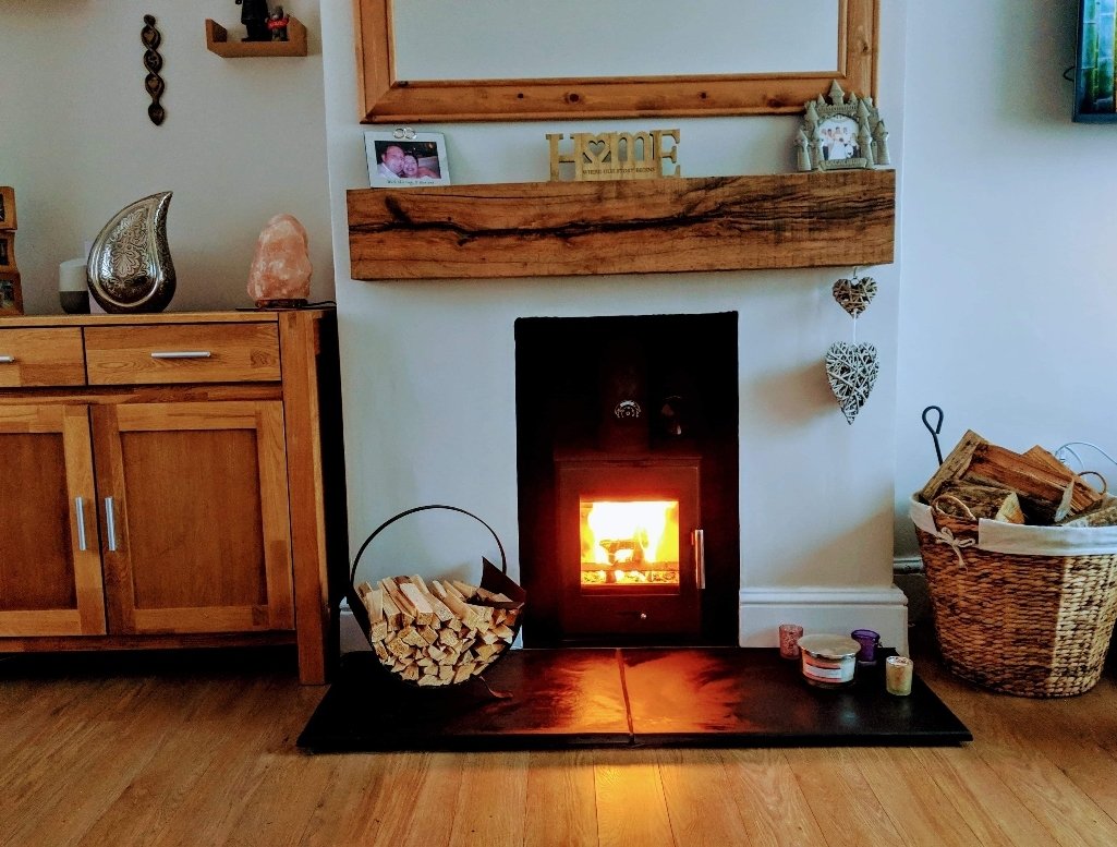 Stovesworldltd's tweet photo. Customer Just sent me a photo of our recent Hetas Registered Installation in Cardiff - Bohimia X30 Cube Multifuel Stove. #Stovesworld #woodburning #multifuel #stove #Slate #Home #warm #Oakbeam @Stovesworldltd @specflue @colinandmairead https://t.co/Cg9wFb5MZy