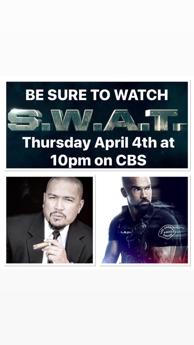 Be sure to watch one of the best new tv shows S.W.A.T. on CBS this Thursday at 10pm starring superstar actor Shemar Moore and co-starring Crispin Alapag and directed by award winning director Billy Gierhart  An action packed adventure thrill ride. Don’t miss it!! <a href="/swatcbs/">S.W.A.T.</a>