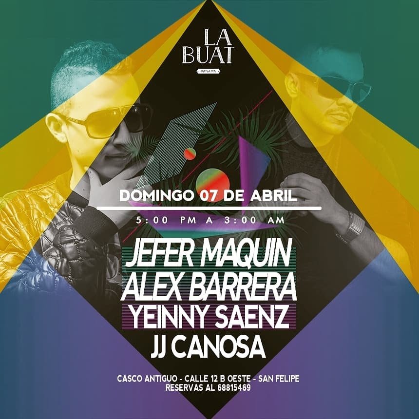 Este domingo un ambiente unico con vista al mar desde las 5:00 Pm Con 4 exponentes del genero TribalHouse/House 
Desde colombia:
@alexbarrera_official 
<a href="/jefermaquin/">Jefer Maquin</a> 
Por Panamá:
@jjcanosadj 
@yeinnysaenz